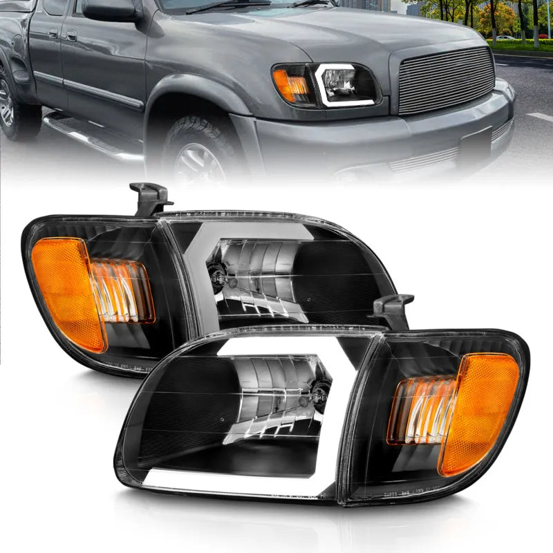 ANZO black headlights