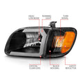 ANZO headlights detail