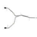 aFe axle-back exhaust close-up