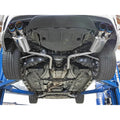 aFe axle-back exhaust installed view