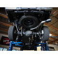 aFe axle-back exhaust installed view