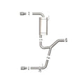 aFe axle-back exhaust detail