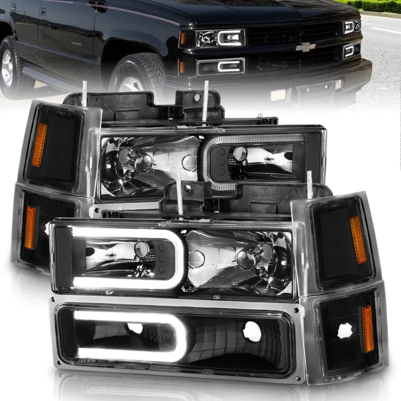 ANZO black headlights