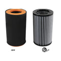 aFe air filter installed view