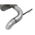 aFe axle-back exhaust installed view