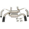 aFe axle-back exhaust installed view
