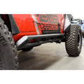 DV8 Offroad rock sliders installed view