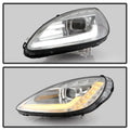 SPYDER headlights close-up