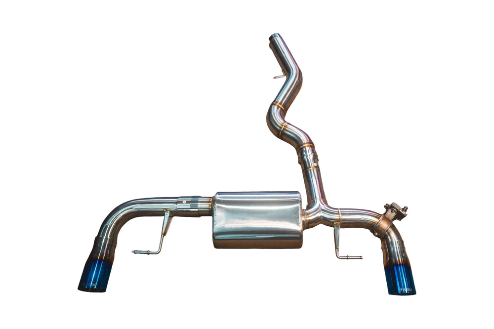 BMW G20, 330i,430i 2.0L Axleback, T304 SS, Burnt 3.5" Tips