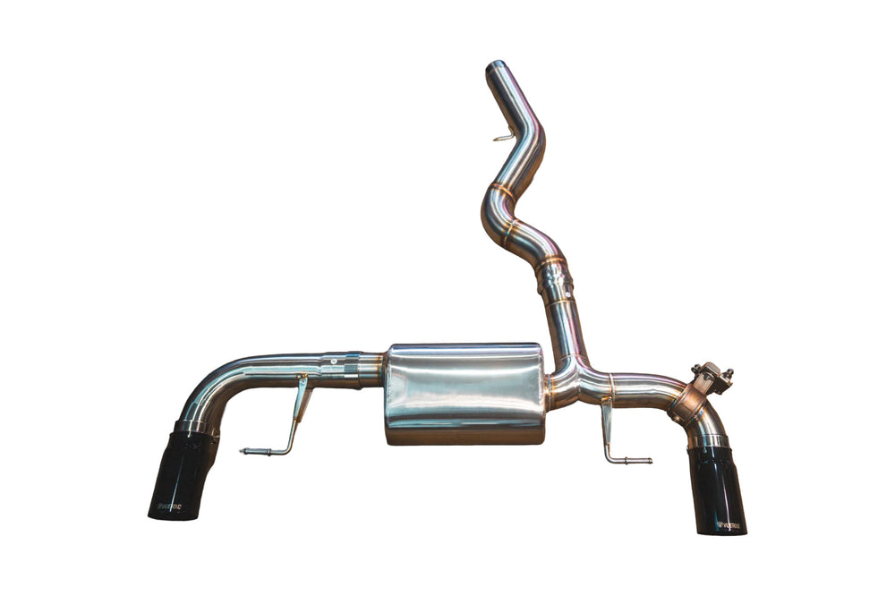 BMW G20, 330i,430i 2.0L Axleback, T304 SS, Black 3.5" Tips