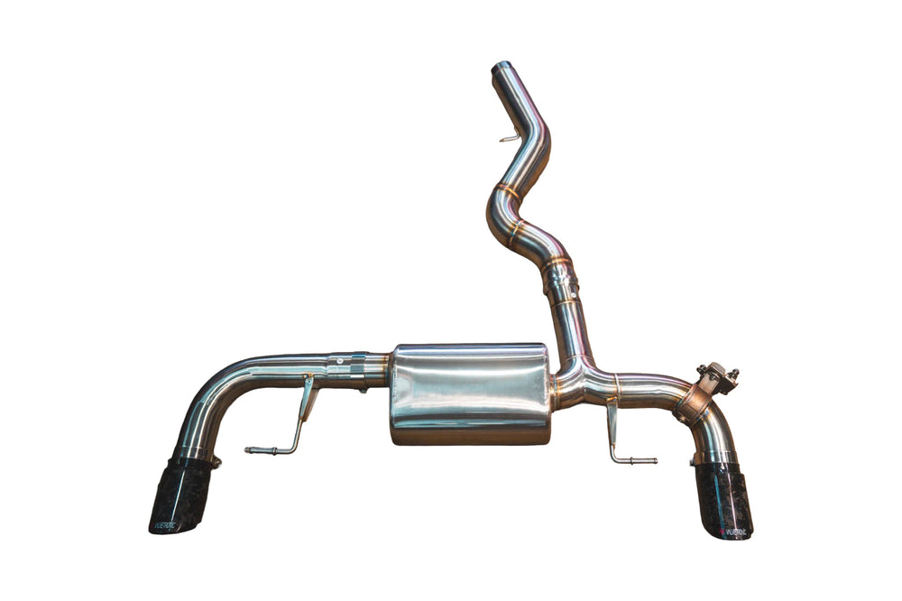 BMW G20, 330i,430i 2.0L Axleback, T304 SS, Forged Carbon 3.5" Tips