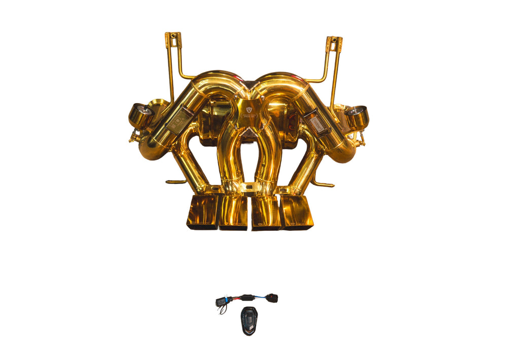 Lamborghini LP 700-4 6.5L Catback, T304 SS Anodized Gold