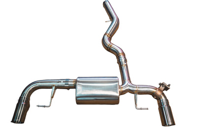 BMW G20, 330i,430i 2.0L Axleback, T304 SS, Brushed 3.5" Tips