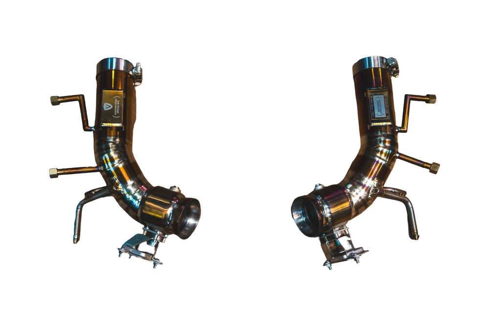Ferrari 296 GTB,GTS 3.0L Full Exhaust System, Grade 5 Titanium, OEM Style Tips