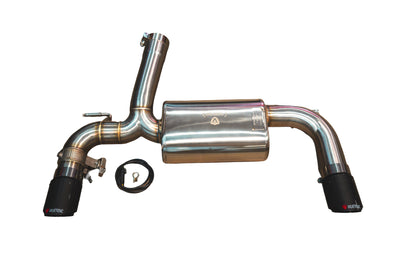 BMW F Series Axleback T304 SS Black 3.5" Tips