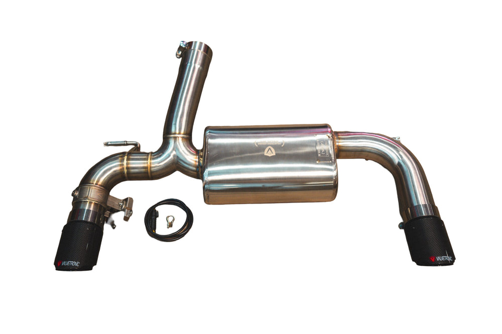 BMW F Series Axleback T304 SS Carbon Fiber 3.5" Tips