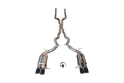 BMW F10 M5 4.4L Catback T304 SS Black 3.5" Tips