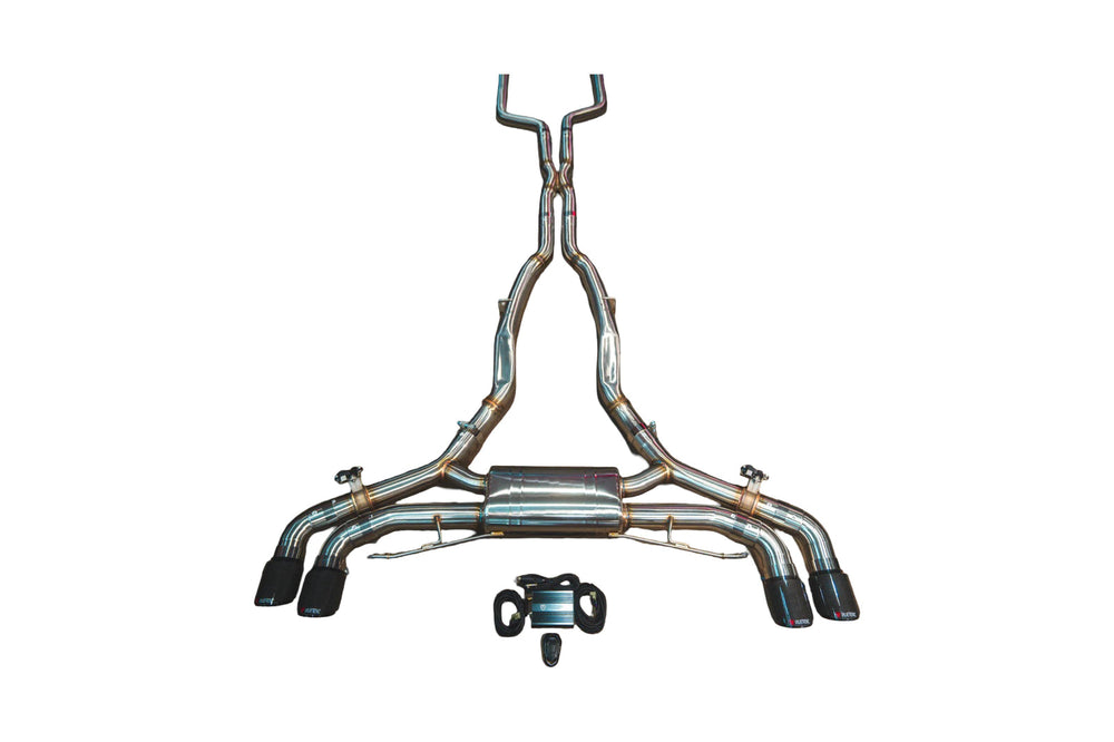 BMW F95 X5M / X6M 4.4L Catback, T304 SS Brushed 3.5" Tips